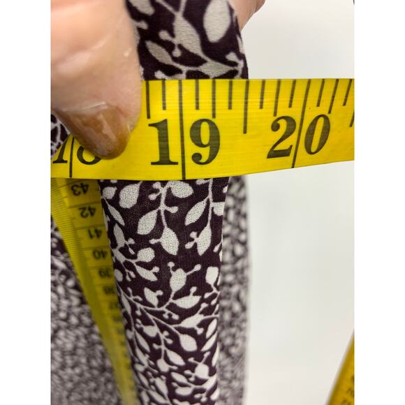 Vintage Loft Womens Floral Pintucked Ruffle Blouse Long Sleeve Size S - Picture 5 of 6